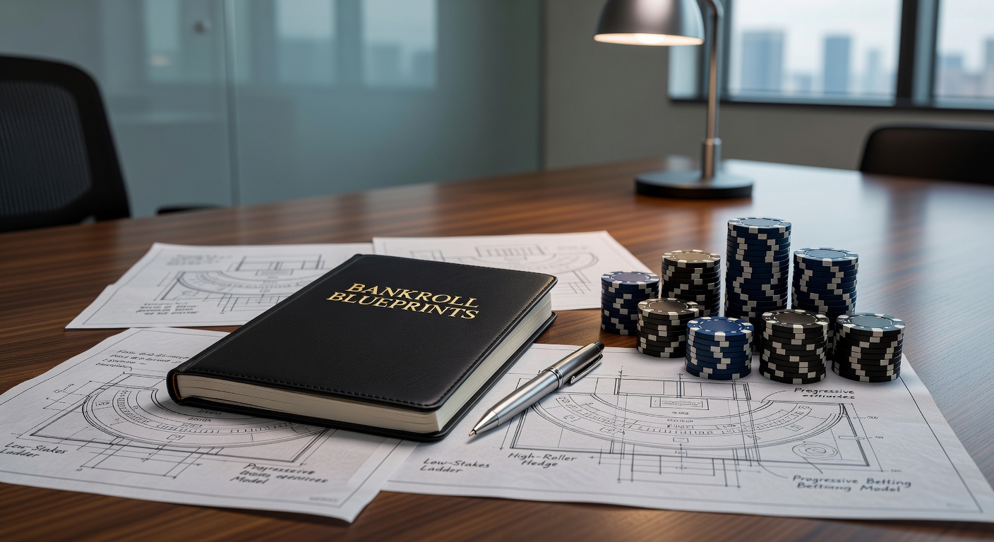 A detailed chart illustrating blackjack bankroll progression across various stake levels, showing curves for risk-adjusted growth in different formats