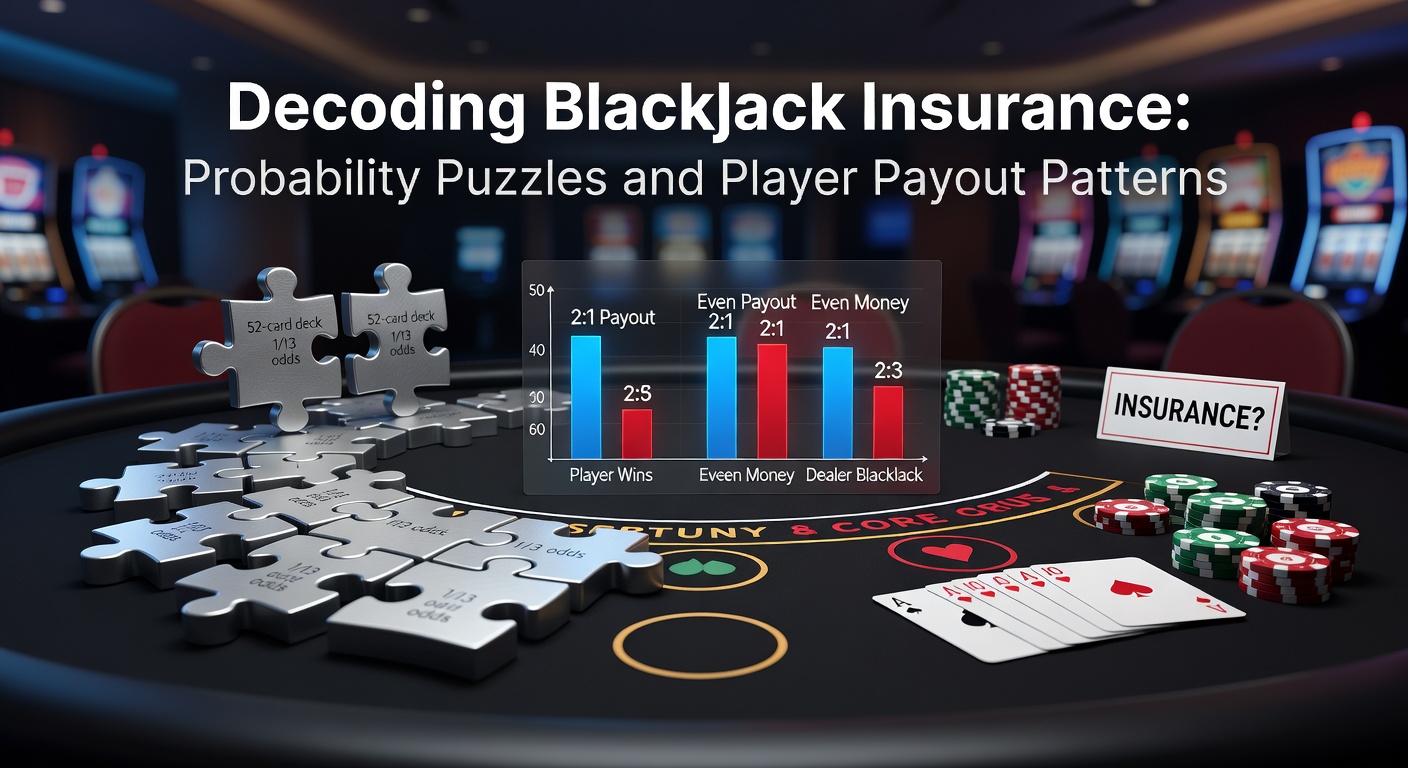 A blackjack table with dealer showing an ace and insurance bet line highlighted, illustrating the moment players decide on insurance