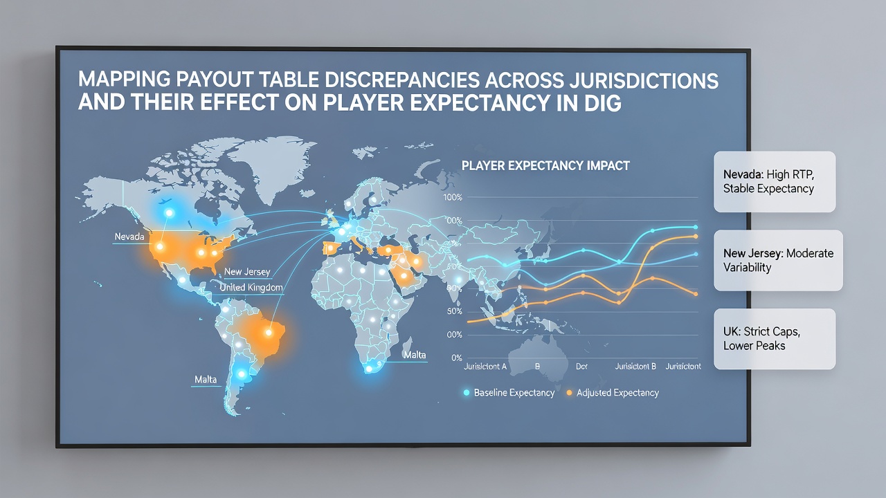 Infographic illustrating player expectancy calculations under different blackjack payout structures