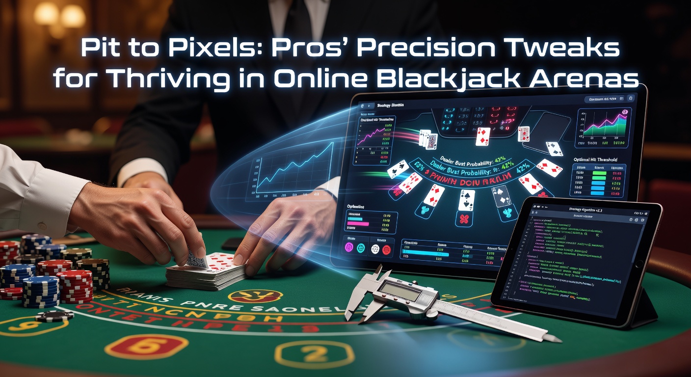 Professional blackjack player transitioning from casino pit to online platform, adjusting strategy on dual monitors with precise mouse clicks