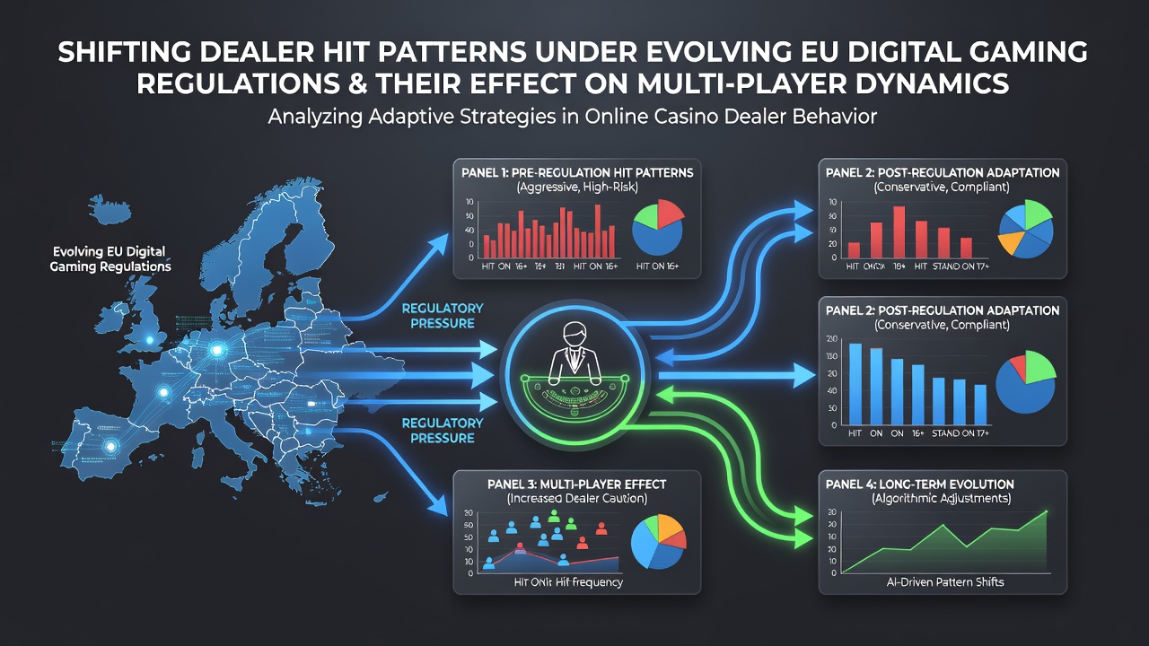 Mobile screen showing multiple blackjack hands under updated EU dealer hit regulations