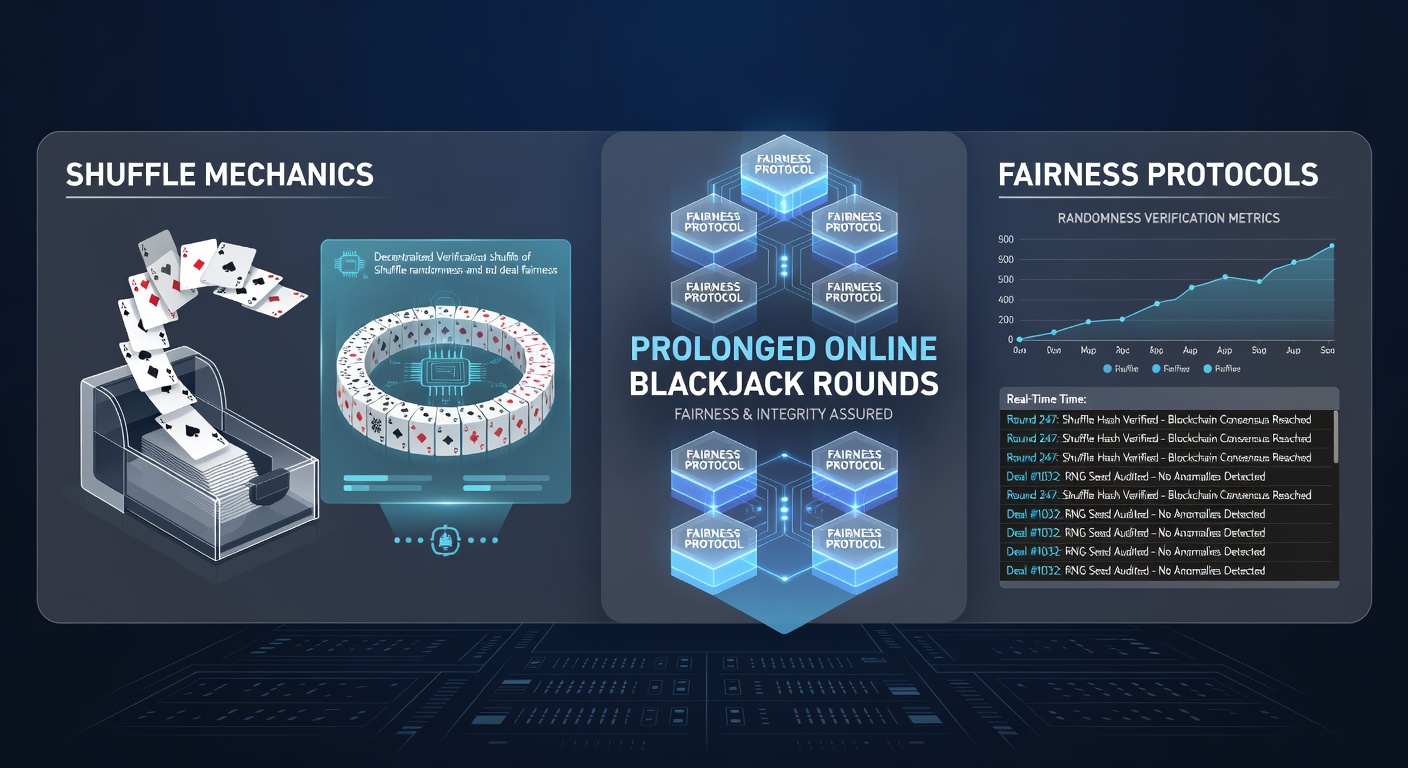 Audit and certification process for online blackjack fairness protocols
