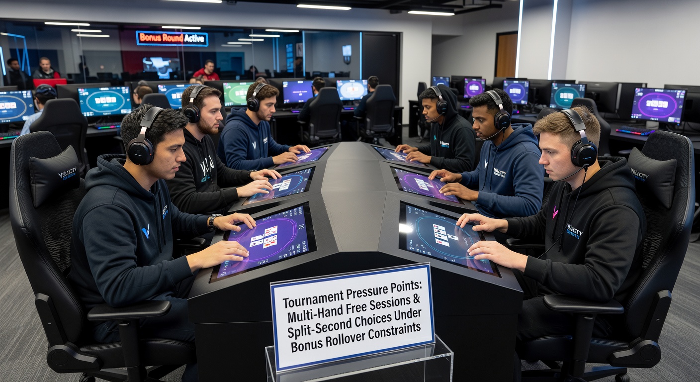 Players engaged in multi-hand blackjack sessions on digital platforms with visible bonus tracking interfaces